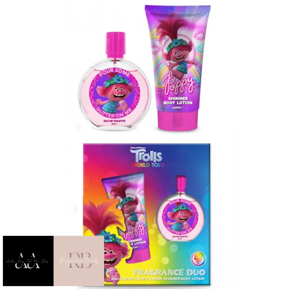 Trolls World Tour Dreamworks Eau De Toilette Spray 50Ml Shimmer Body Lotion 150Ml