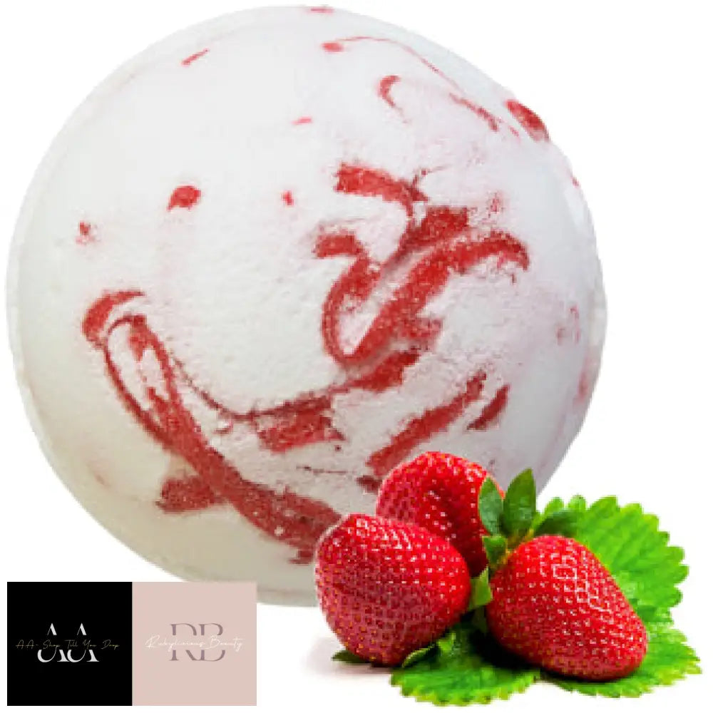 Tropical Paradise Coco Bath Bombs - Choice Of Scent Strawberry