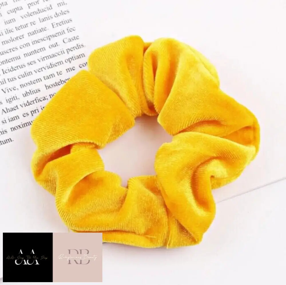 Velvet Hair Scrunchies Elastic Bobble Ponytail In A Large Choice Of Colours