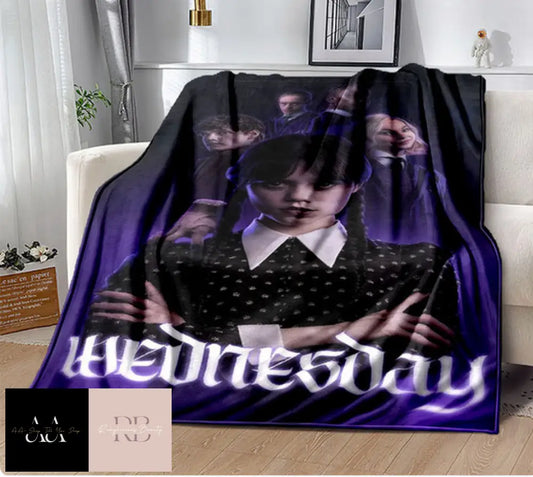 Wednesday Addams Family Blanket