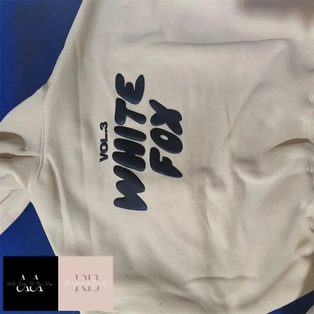 White Fox - 2 Sets Tracksuits Cream With Black Text