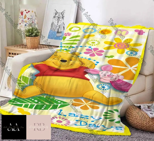 Winnie The Pooh & Piglet Lazy Days Blanket 75X90Cm