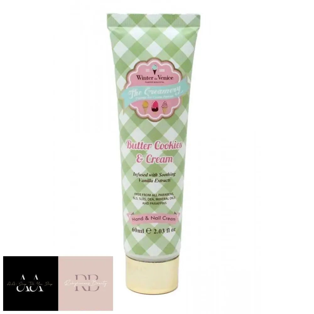 Winter In Venice Hand And Nail Cream The Creamery 60Ml Butter Cookies