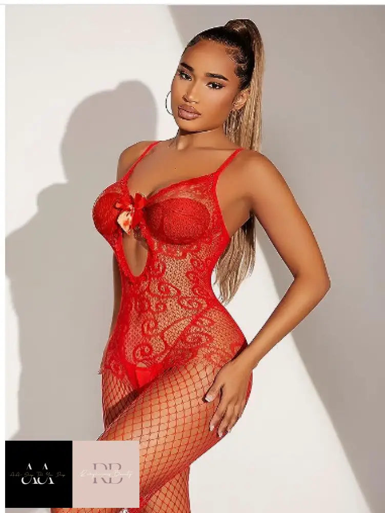 Women Lingerie Fishnet Crotchless Body Stocking Bodysuit Sexy Babydoll Underwear