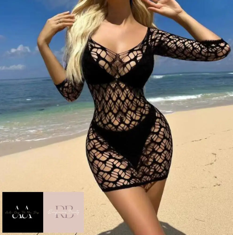 Women Lingerie Fishnet Crotchless Body Stocking W