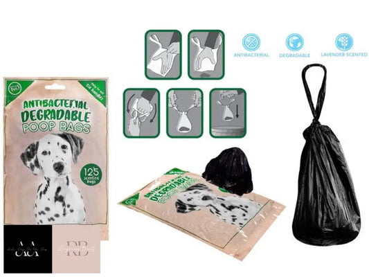 World Of Pets - 125 Scented Antibacterial Degradable Poop Bags