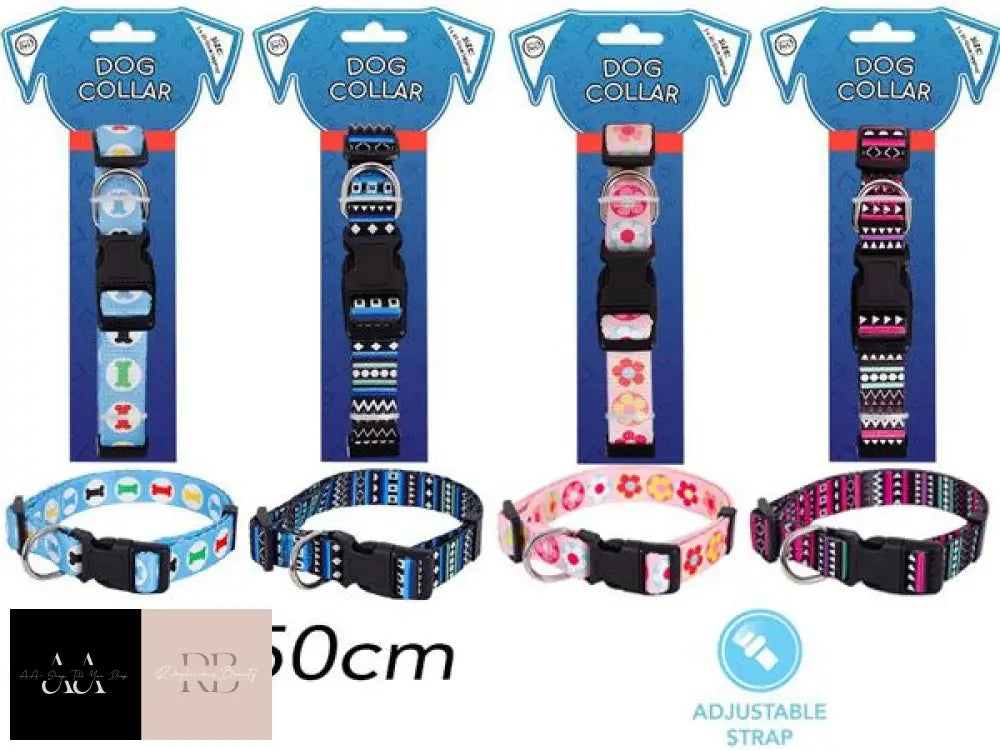 World Of Pets - Patterned Dog Collar 2Cm X 35-50Cm Assorted Picked At Random