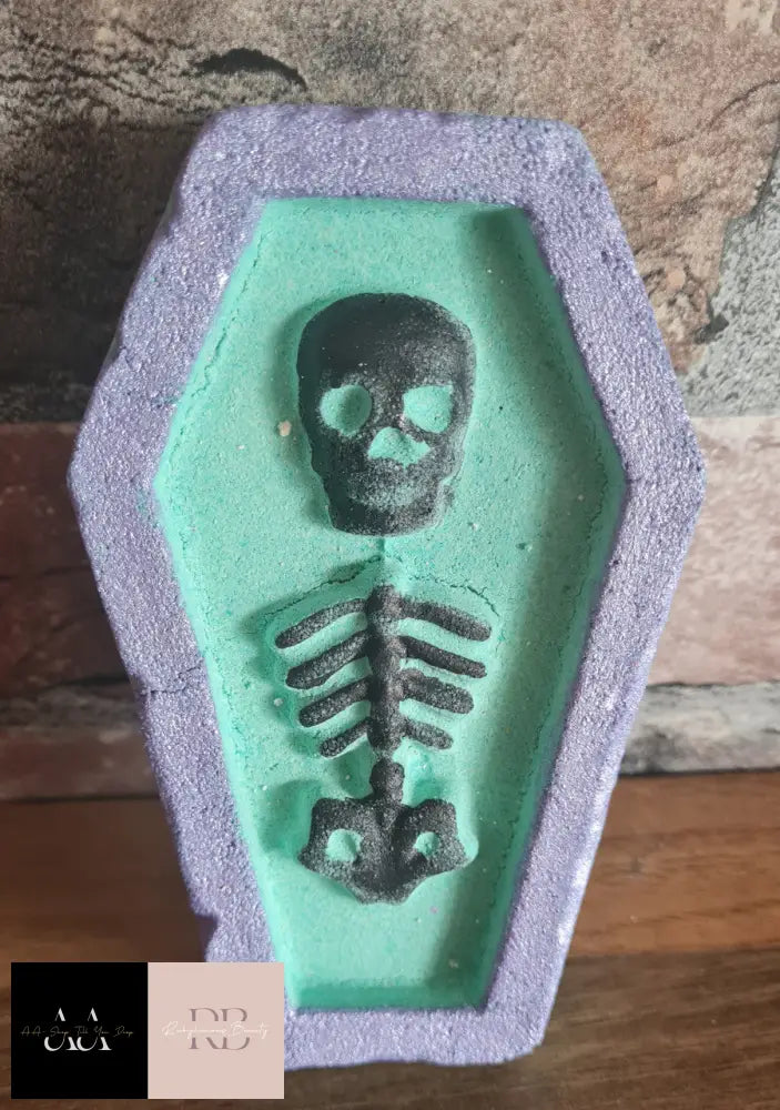 X3 160G Skeleton Coffin Bath Bombs - Hand Painted