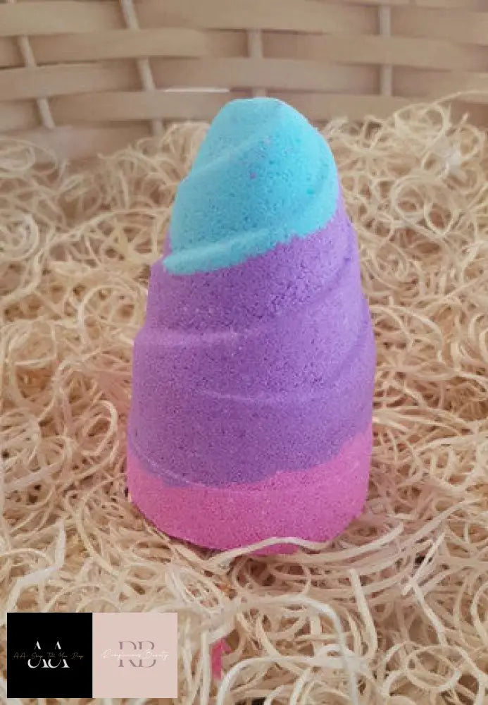 X3 Pink Purple & Blue Blocks Unicorn Horn Bath Bombs