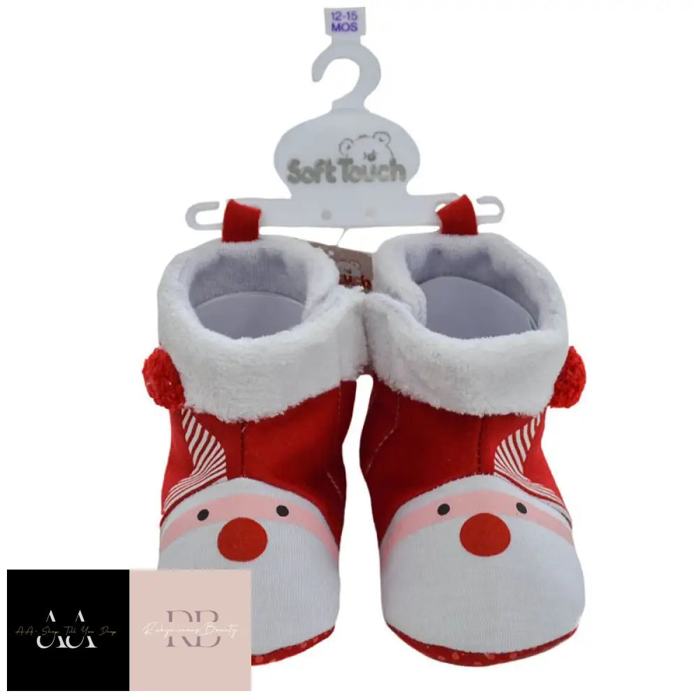 Xmas Santa Boots - (6 - 15 Months)