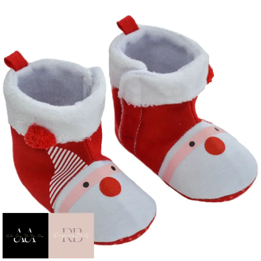 Xmas Santa Boots - (6 - 15 Months)